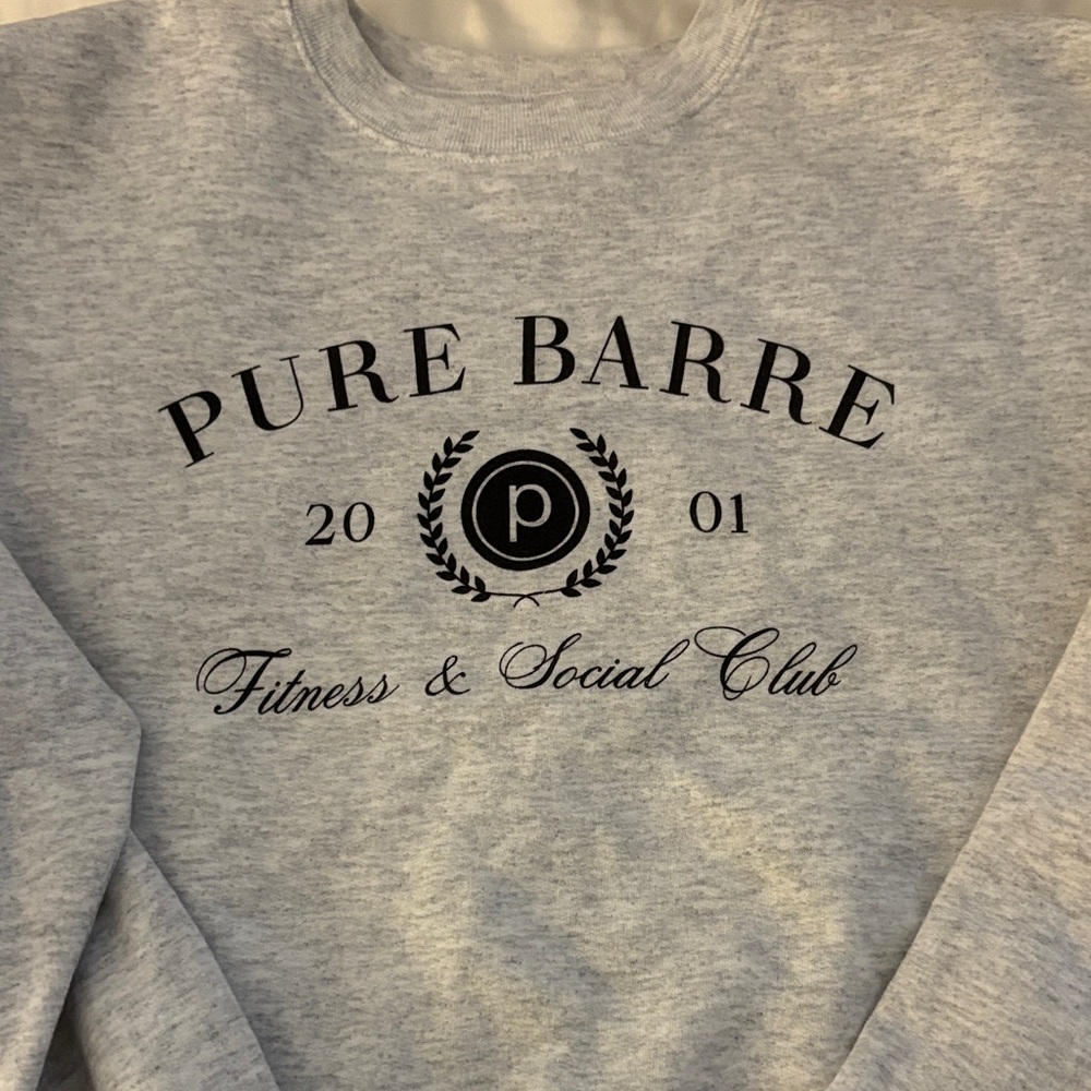 Pure Barre Light Gray Pullover - Picture 3 of 4